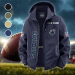 Blue Pride Fleece Windbreaker Jacket, Thermal Wind-Deflector HVN1438DC - Navy