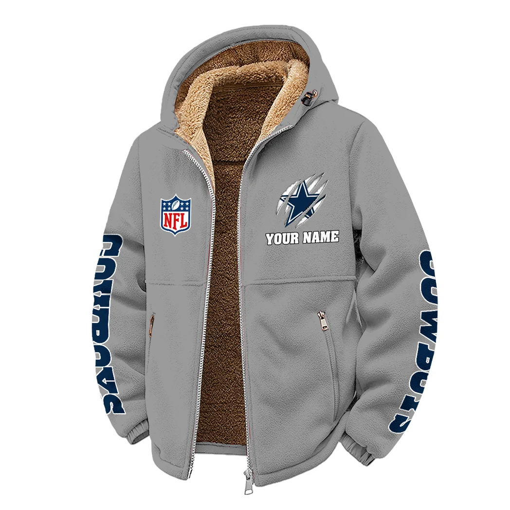 Blue Pride Winter Fleece Jacket, Heavy-Duty Cold Fleece HVN1438DC - Grey - Image 2