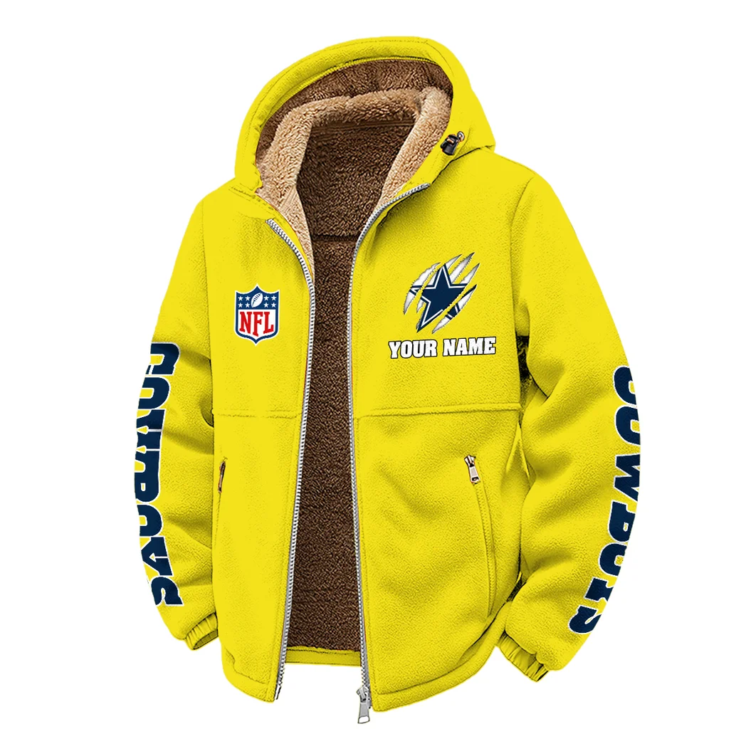 Blue Pride Winter Fleece Jacket, Heavy-Duty Cold Fleece HVN1438DC - Yellow - Image 2