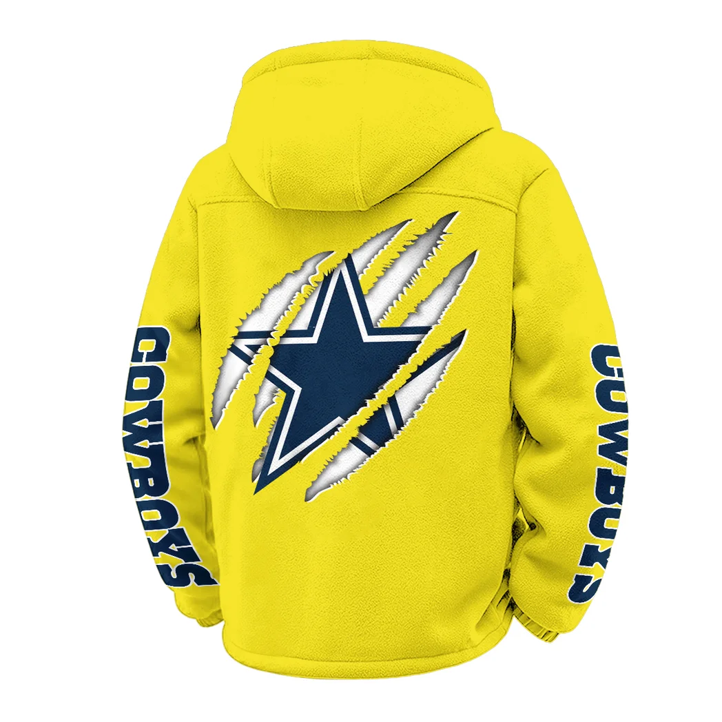 Blue Pride Winter Fleece Jacket, Heavy-Duty Cold Fleece HVN1438DC - Yellow - Image 3