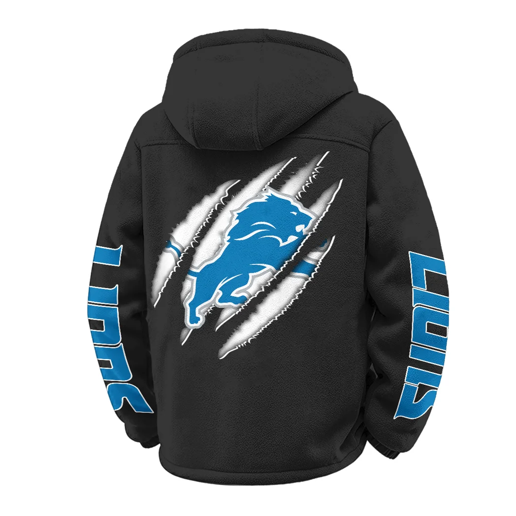 Feline Army Winter Fleece Jacket, High-Performance Trail Jacket HVN1438DL - Black - Image 3