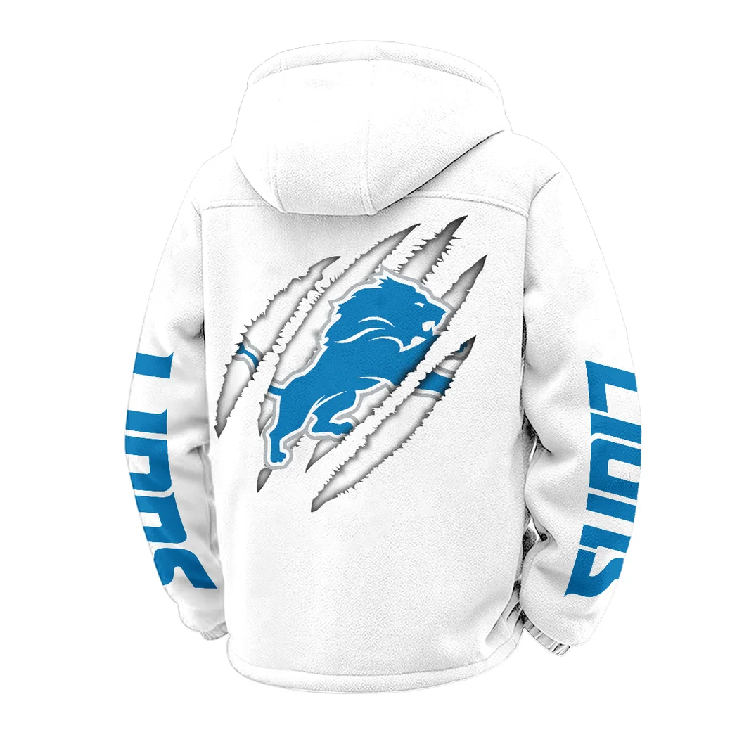 Feline Army Winter Fleece Jacket, High-Performance Trail Jacket HVN1438DL - White - Image 3