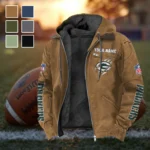 Titletown Fans Flannel Hoodie, Supporter Spirit Hooded Flannel HVN1438GP - Camel