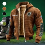 Titletown Fans Fleece-Lined Hooded Jacket, Weather-Shield Fleece Hoody HVN1438GP - brown