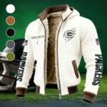 Titletown Fans Fleece-Lined Hooded Jacket, Weather-Shield Fleece Hoody HVN1438GP - White
