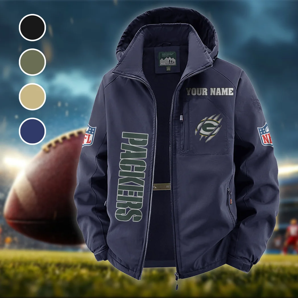 Titletown Fans Fleece Windbreaker Jacket, High-Output Training Jacket HVN1438GP - Navy