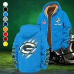 Titletown Fans Winter Fleece Jacket, Dynamic Winter Training Top HVN1438GP - Cyan