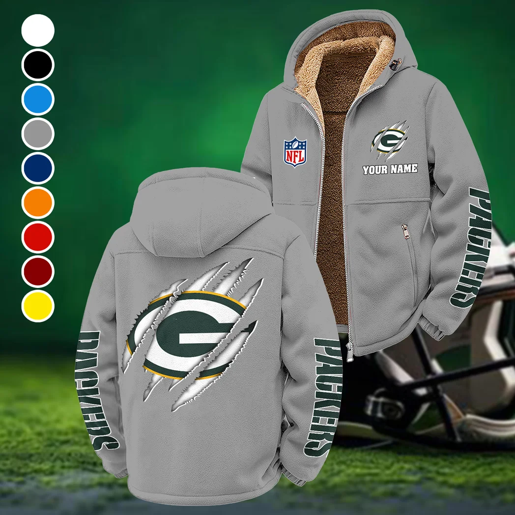 Titletown Fans Winter Fleece Jacket, Dynamic Winter Training Top HVN1438GP - Grey