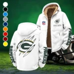 Titletown Fans Winter Fleece Jacket, Dynamic Winter Training Top HVN1438GP - White