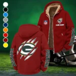 Titletown Fans Winter Fleece Jacket, Dynamic Winter Training Top HVN1438GP - Wine