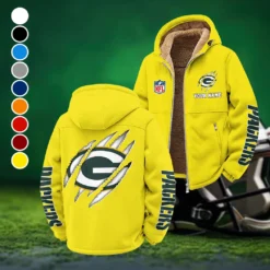 Titletown Fans Winter Fleece Jacket, Dynamic Winter Training Top HVN1438GP - Yellow