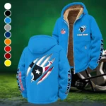 Texan Crew Winter Fleece Jacket, Multi-Sport Winter Layer HVN1438HT - Cyan