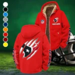 Texan Crew Winter Fleece Jacket, Multi-Sport Winter Layer HVN1438HT - Red