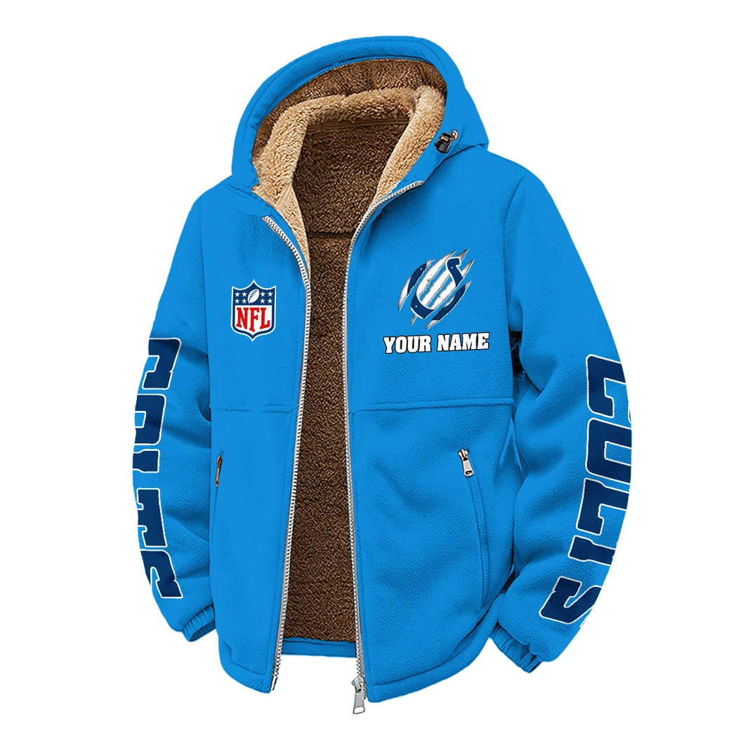 Horse Army Winter Fleece Jacket, Technical Mid-Layer Jacket HVN1438IC - Cyan - Image 2