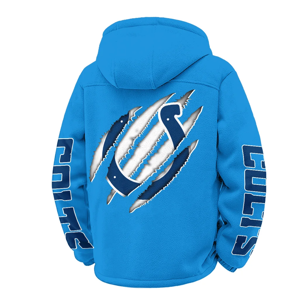 Horse Army Winter Fleece Jacket, Technical Mid-Layer Jacket HVN1438IC - Cyan - Image 3