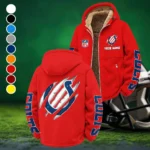 Horse Army Winter Fleece Jacket, Technical Mid-Layer Jacket HVN1438IC - Red