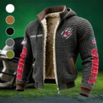 Match Day Squad Fleece-Lined Hooded Jacket, Elemental Guard Sport Jacket HVN1438KC - Grey