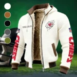 Match Day Squad Fleece-Lined Hooded Jacket, Elemental Guard Sport Jacket HVN1438KC - White
