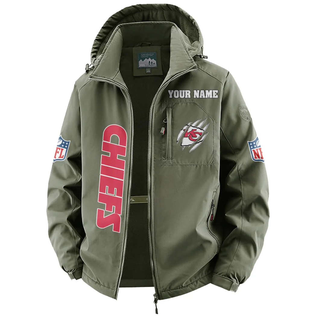 Match Day Squad Fleece Windbreaker Jacket, Cold-Air Cycling Shell HVN1438KC - Green - Image 2