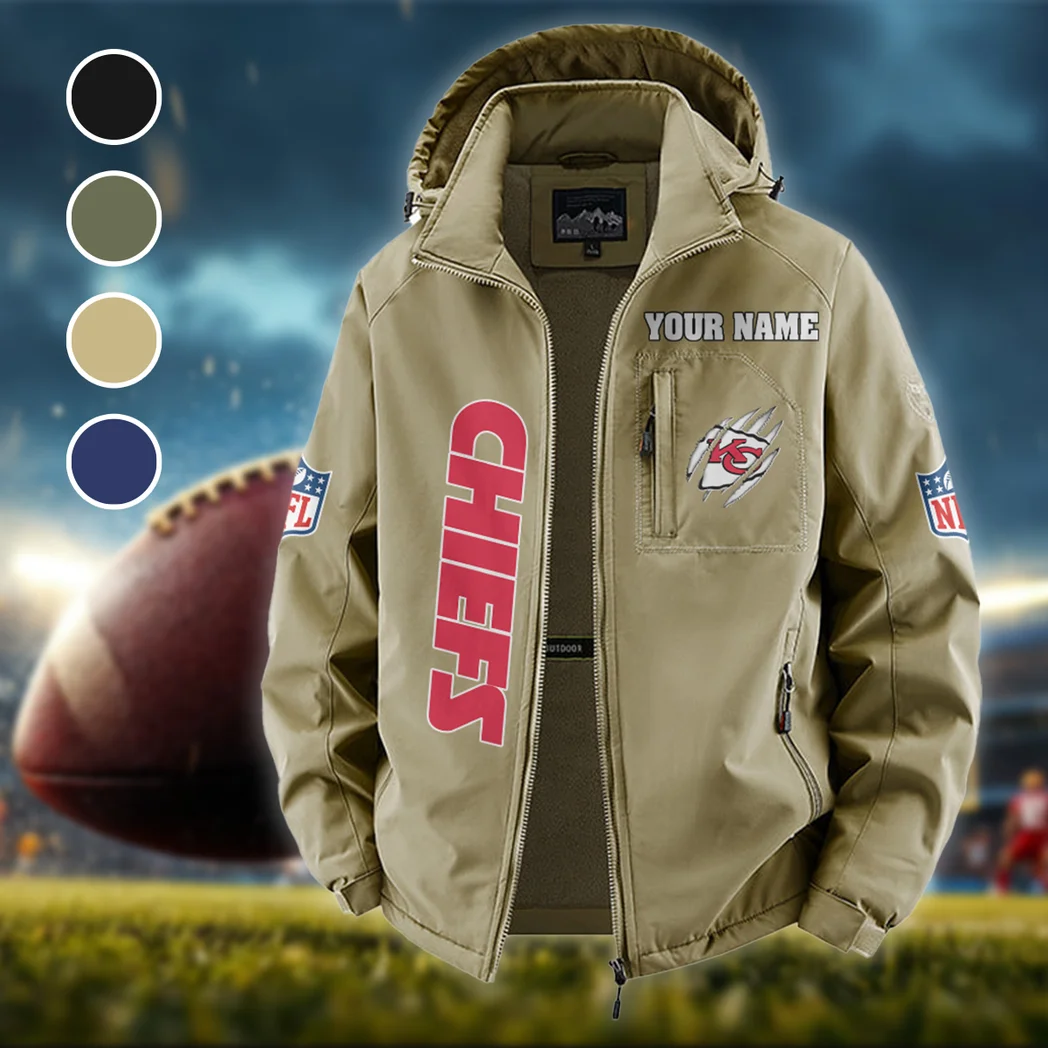 Match Day Squad Fleece Windbreaker Jacket, Cold-Air Cycling Shell HVN1438KC - Khaki