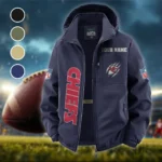 Match Day Squad Fleece Windbreaker Jacket, Cold-Air Cycling Shell HVN1438KC - Navy