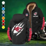 Match Day Squad Winter Fleece Jacket, All-Mountain Sport Jacket HVN1438KC - Black