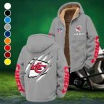 Match Day Squad Winter Fleece Jacket, All-Mountain Sport Jacket HVN1438KC - Grey