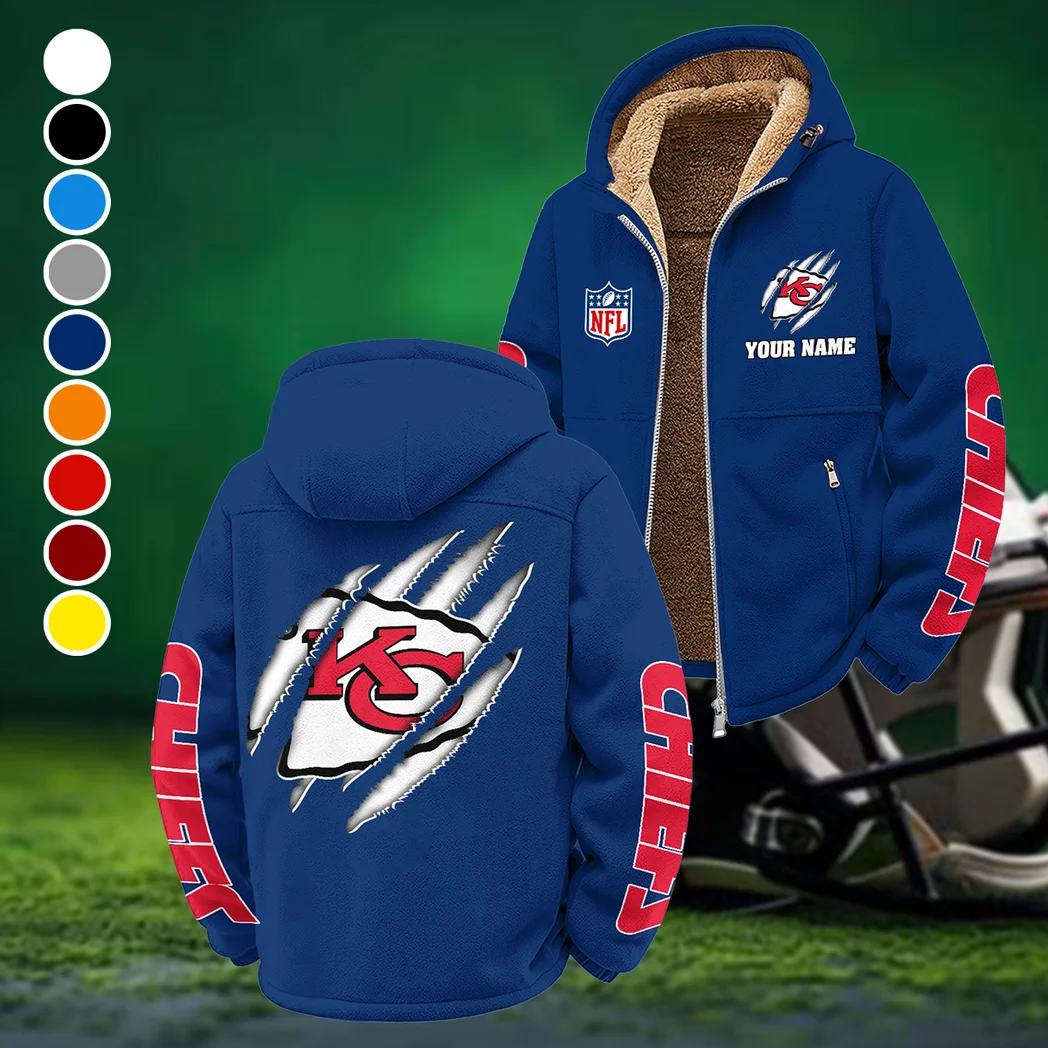 Match Day Squad Winter Fleece Jacket, All-Mountain Sport Jacket HVN1438KC - Navy