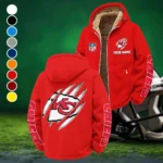 Match Day Squad Winter Fleece Jacket, All-Mountain Sport Jacket HVN1438KC - Red