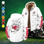 Match Day Squad Winter Fleece Jacket, All-Mountain Sport Jacket HVN1438KC - White