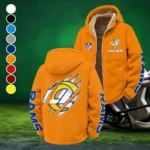 Football Ram Crew Winter Fleece Jacket, Cold Weather Hiking Fleece HVN1438LA - Orange