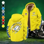 Football Ram Crew Winter Fleece Jacket, Cold Weather Hiking Fleece HVN1438LA - Yellow