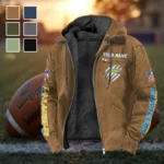 Victory Horns Flannel Hoodie, Game Ready Flannel Hoodie HVN1438LC - Camel
