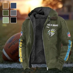 Victory Horns Flannel Hoodie, Game Ready Flannel Hoodie HVN1438LC - Green