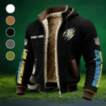 Victory Horns Fleece-Lined Hooded Jacket, Sub-Zero Fleece-Lined Shield HVN1438LC - Black