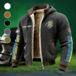 Victory Horns Fleece-Lined Hooded Jacket, Sub-Zero Fleece-Lined Shield HVN1438LC - Grey