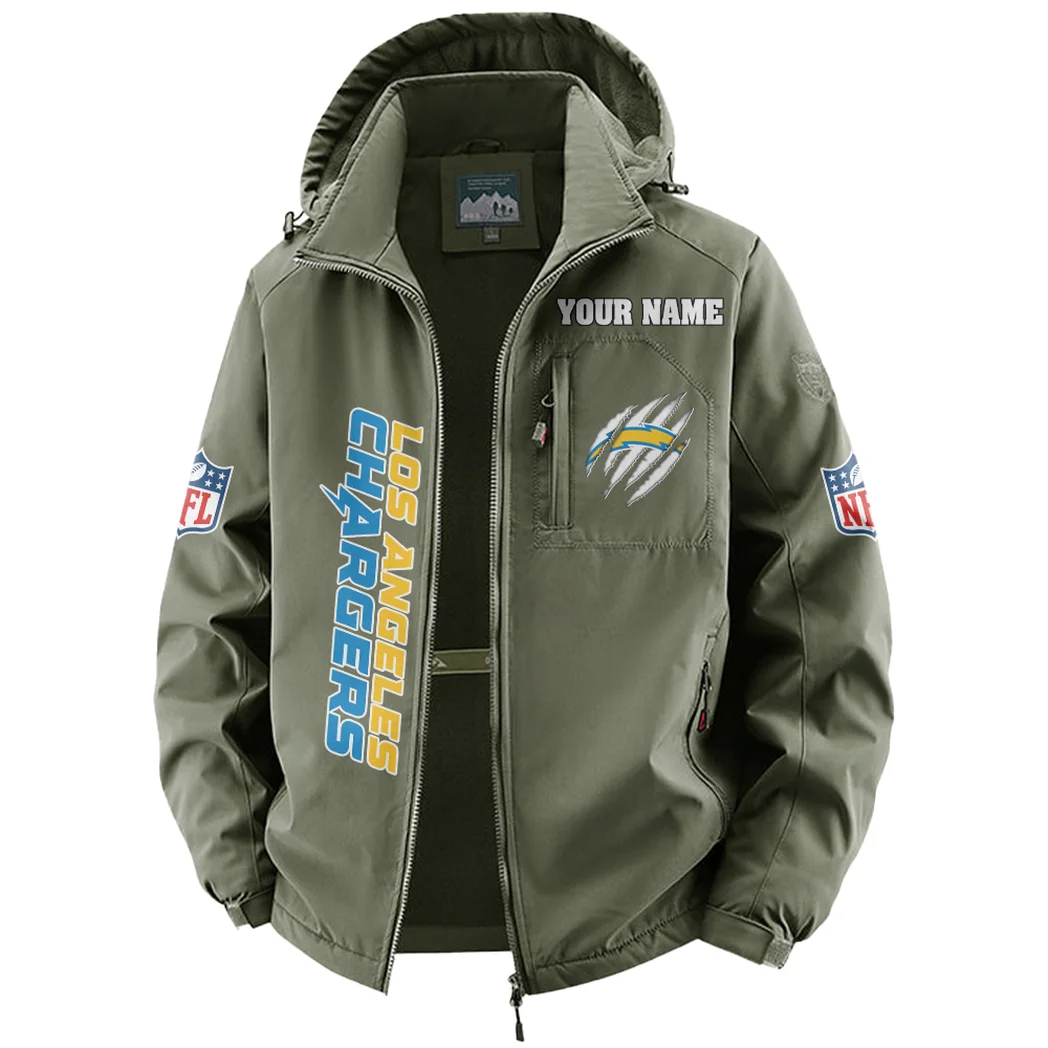 Victory Horns Fleece Windbreaker Jacket, Mountain Ascent Windbreaker HVN1438LC - Green - Image 2