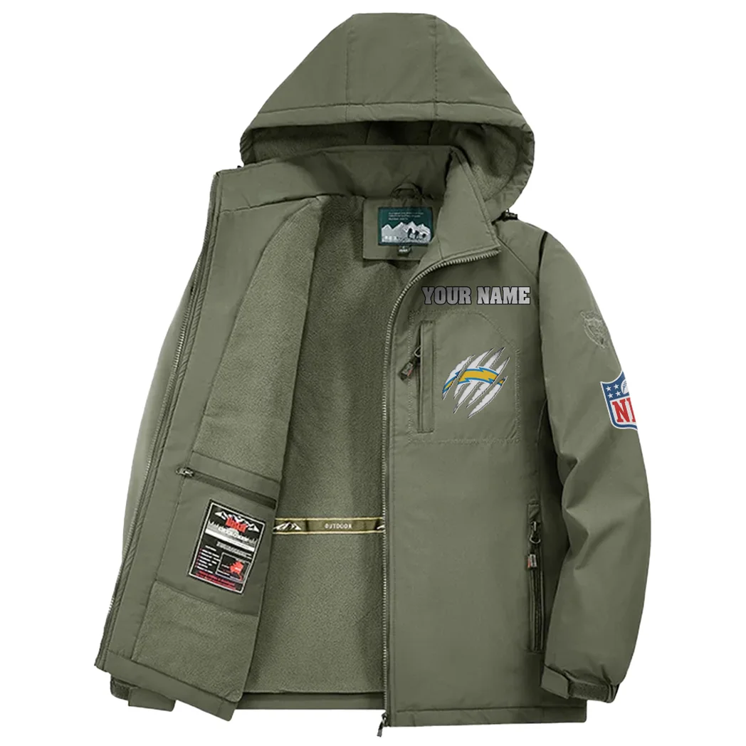 Victory Horns Fleece Windbreaker Jacket, Mountain Ascent Windbreaker HVN1438LC - Green - Image 3