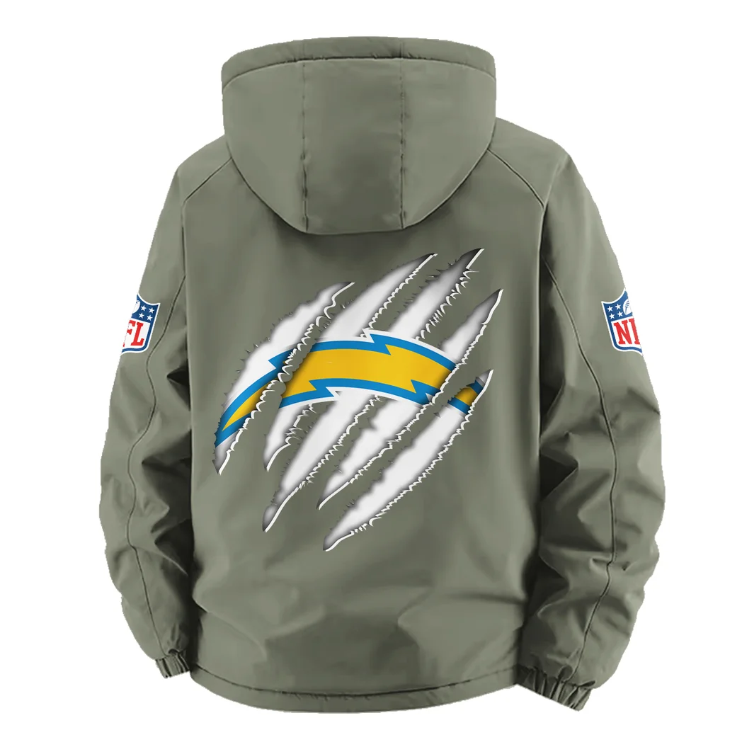 Victory Horns Fleece Windbreaker Jacket, Mountain Ascent Windbreaker HVN1438LC - Green - Image 4