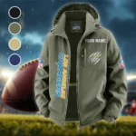 Victory Horns Fleece Windbreaker Jacket, Mountain Ascent Windbreaker HVN1438LC - Green