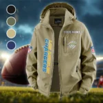 Victory Horns Fleece Windbreaker Jacket, Mountain Ascent Windbreaker HVN1438LC - Khaki