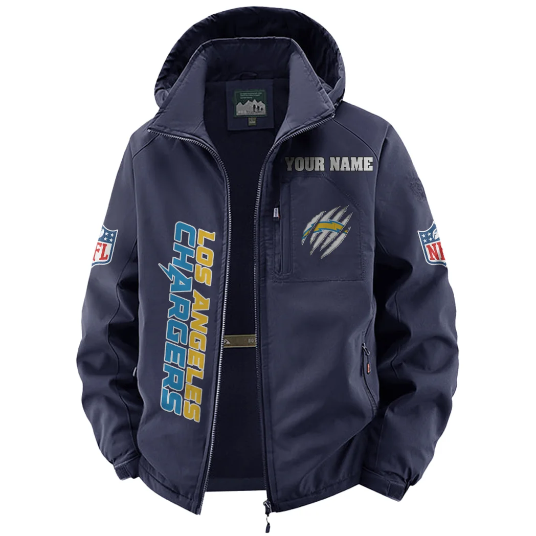 Victory Horns Fleece Windbreaker Jacket, Mountain Ascent Windbreaker HVN1438LC - Navy - Image 2