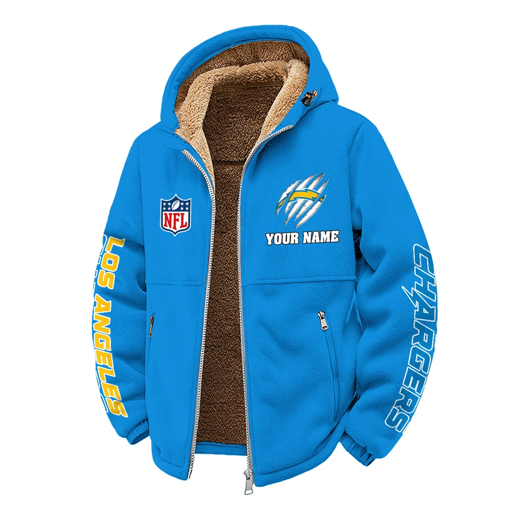 Victory Horns Winter Fleece Jacket, Cross-Training Thermal Zip HVN1438LC - Cyan - Image 2