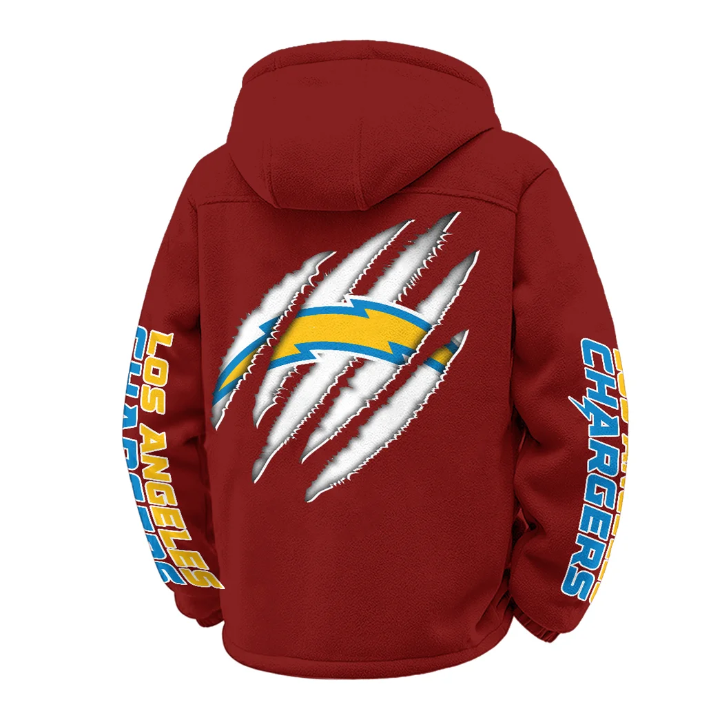 Victory Horns Winter Fleece Jacket, Cross-Training Thermal Zip HVN1438LC - Wine - Image 3