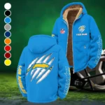 Victory Horns Winter Fleece Jacket, Cross-Training Thermal Zip HVN1438LC - Cyan