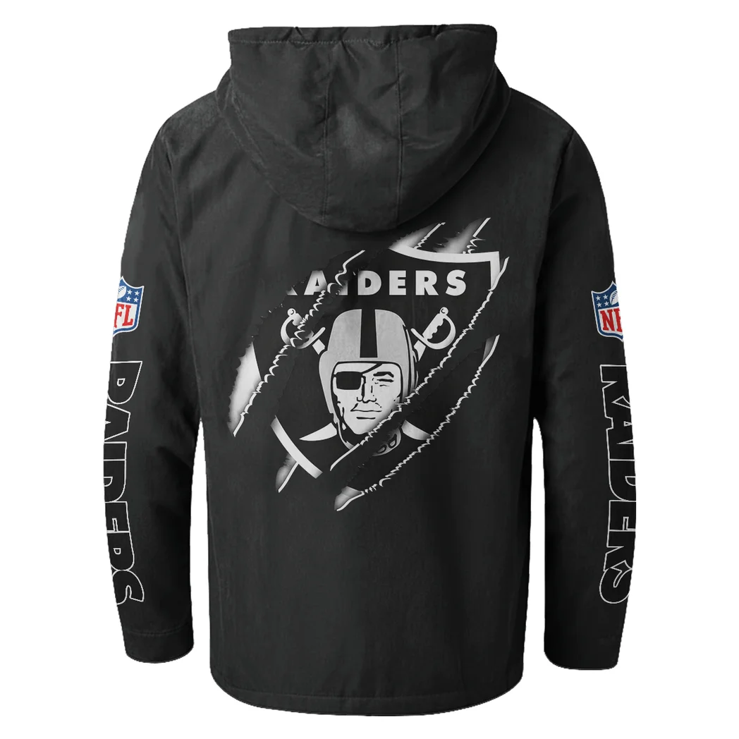 Black Blades Flannel Hoodie, Loyal Supporter Sport Hoodie HVN1438LV - Black - Image 3