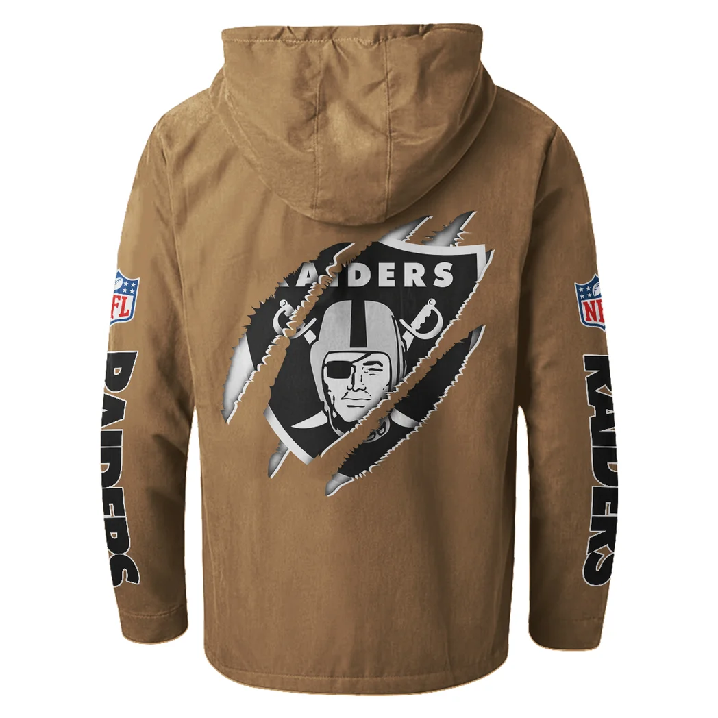 Black Blades Flannel Hoodie, Loyal Supporter Sport Hoodie HVN1438LV - Camel - Image 3