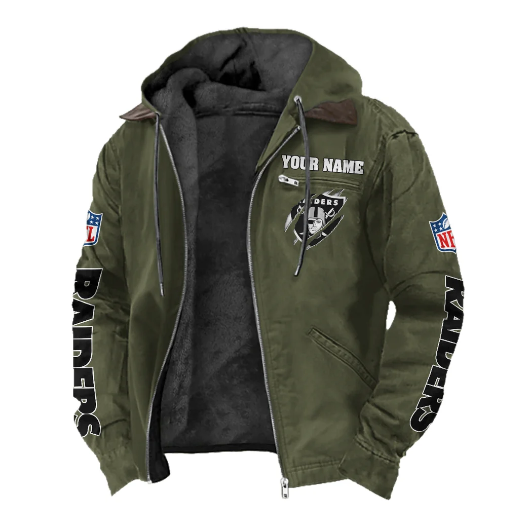 Black Blades Flannel Hoodie, Loyal Supporter Sport Hoodie HVN1438LV - Green - Image 2
