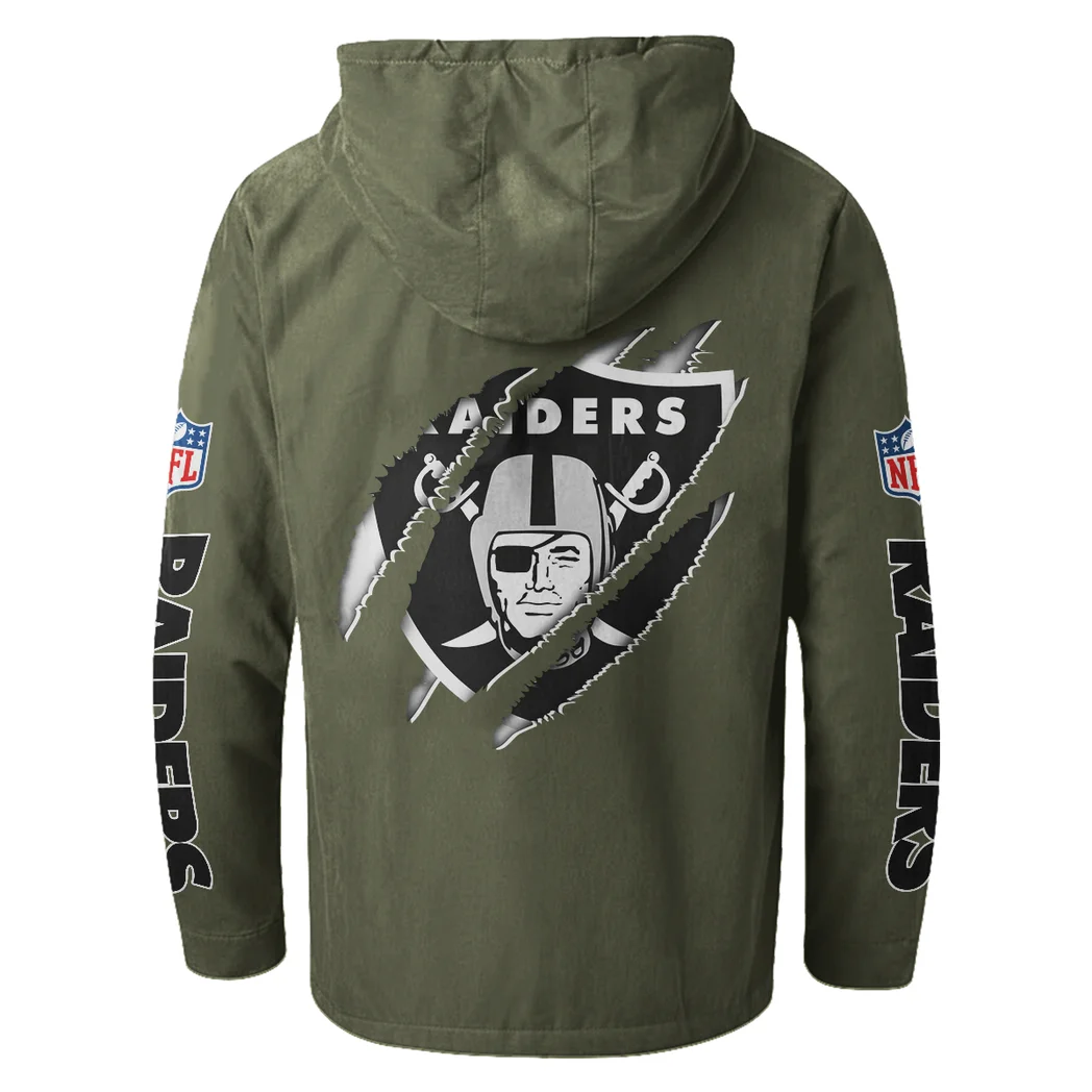 Black Blades Flannel Hoodie, Loyal Supporter Sport Hoodie HVN1438LV - Green - Image 3