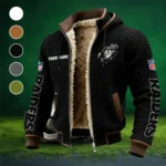 Black Blades Fleece-Lined Hooded Jacket, Deep Winter Insulated Hoody HVN1438LV - Black